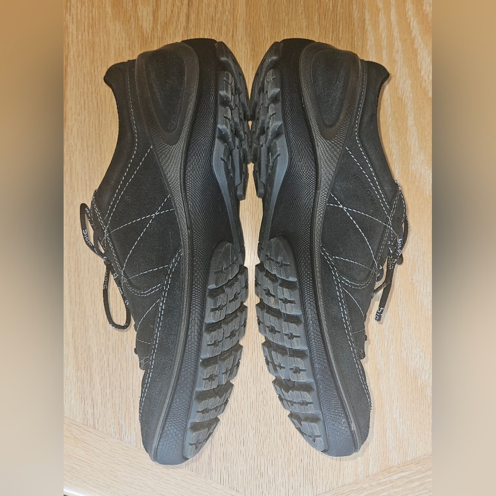 ECCO Biom Mens Black Suede Shoes Size 43 - Picture 3 of 8